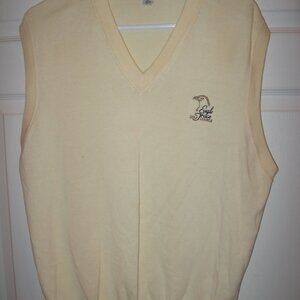 Slazenger Off White Cream Sleeveless V-Neck Sweater Vest Men's Large